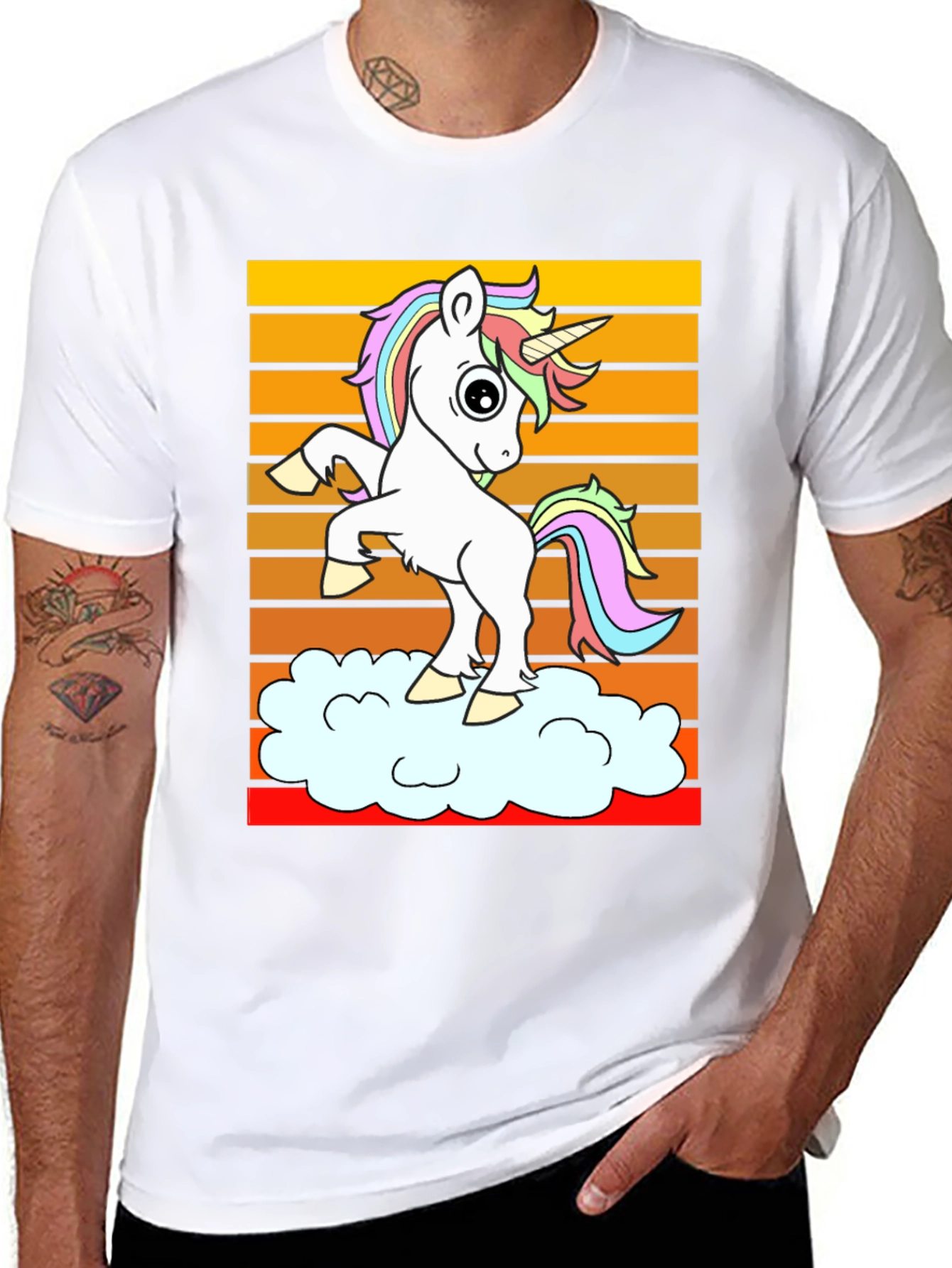 Unicorn Cloud Graphic T-Shirt