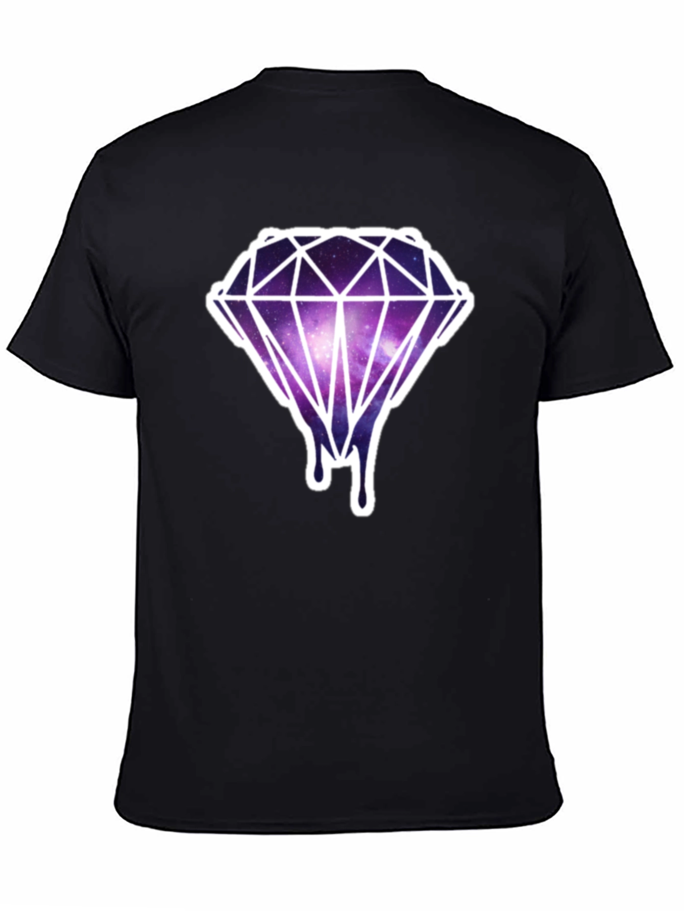 Galaxy Diamond Drip Tee - Modern Graphic T-Shirt