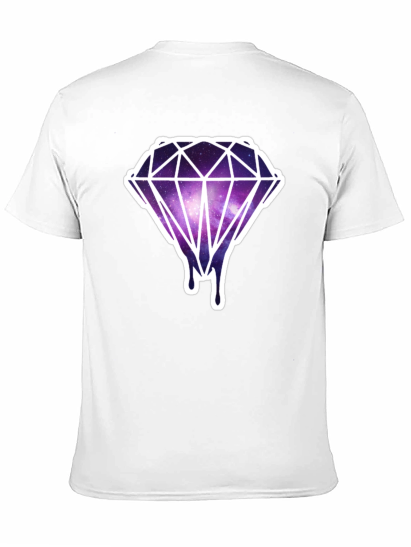 Galaxy Diamond Drip Tee - Modern Graphic T-Shirt