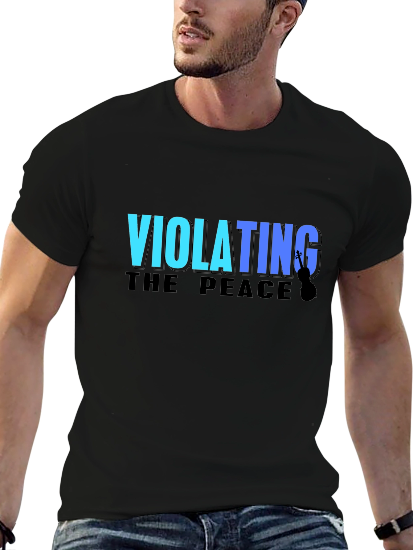 Violating The Peace Black T-Shirt