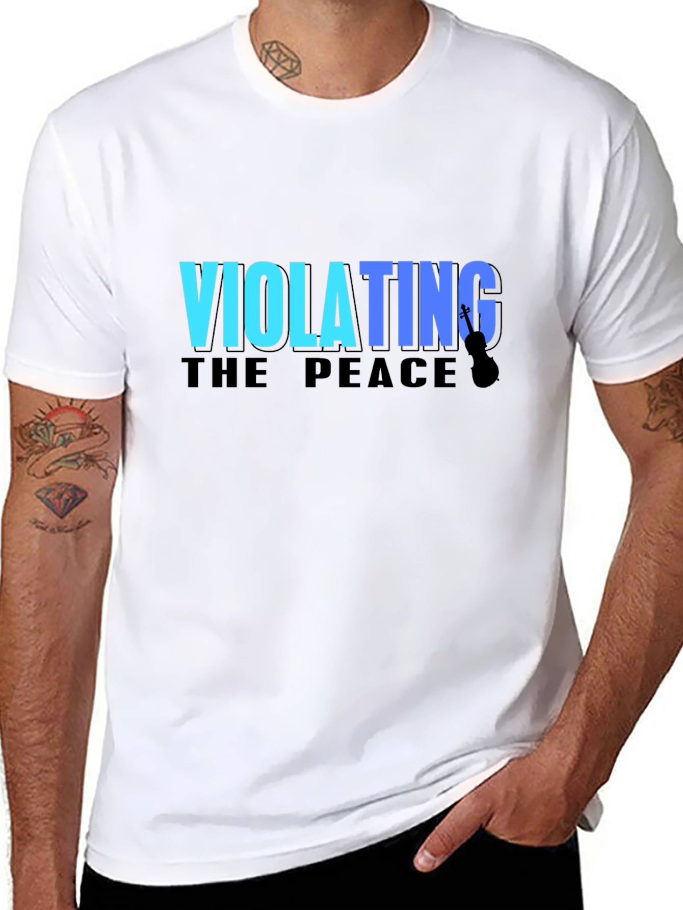 Violating The Peace Black T-Shirt