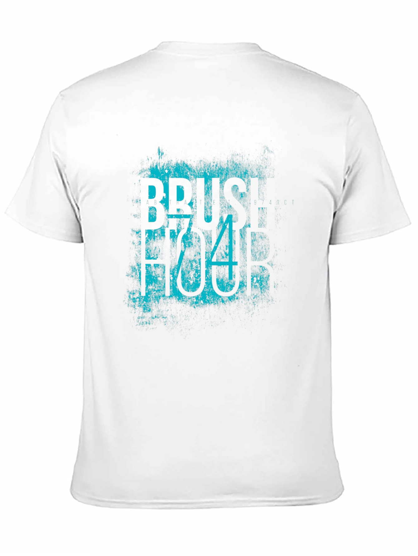 Brush Stroke Tee - Black Cotton Blend T-Shirt