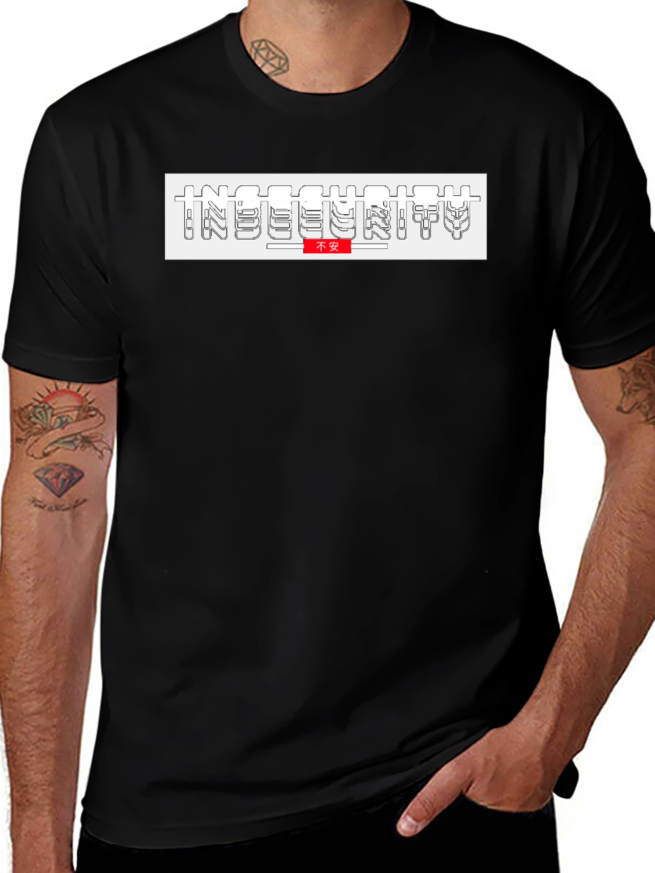 Insecurity Graphic Tee - Black