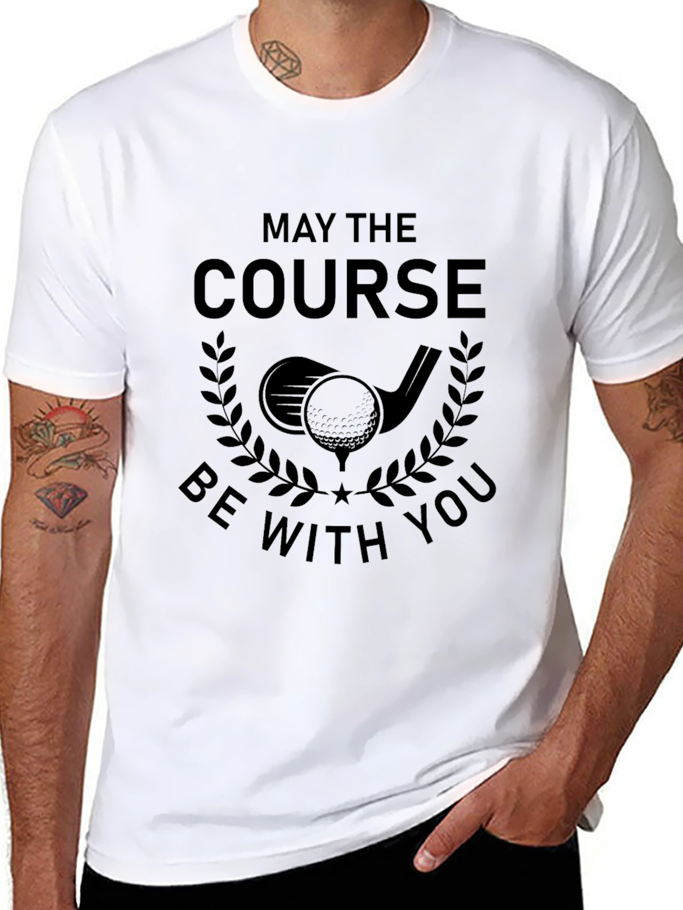 May The Course Be With You - Golf T-Shirt