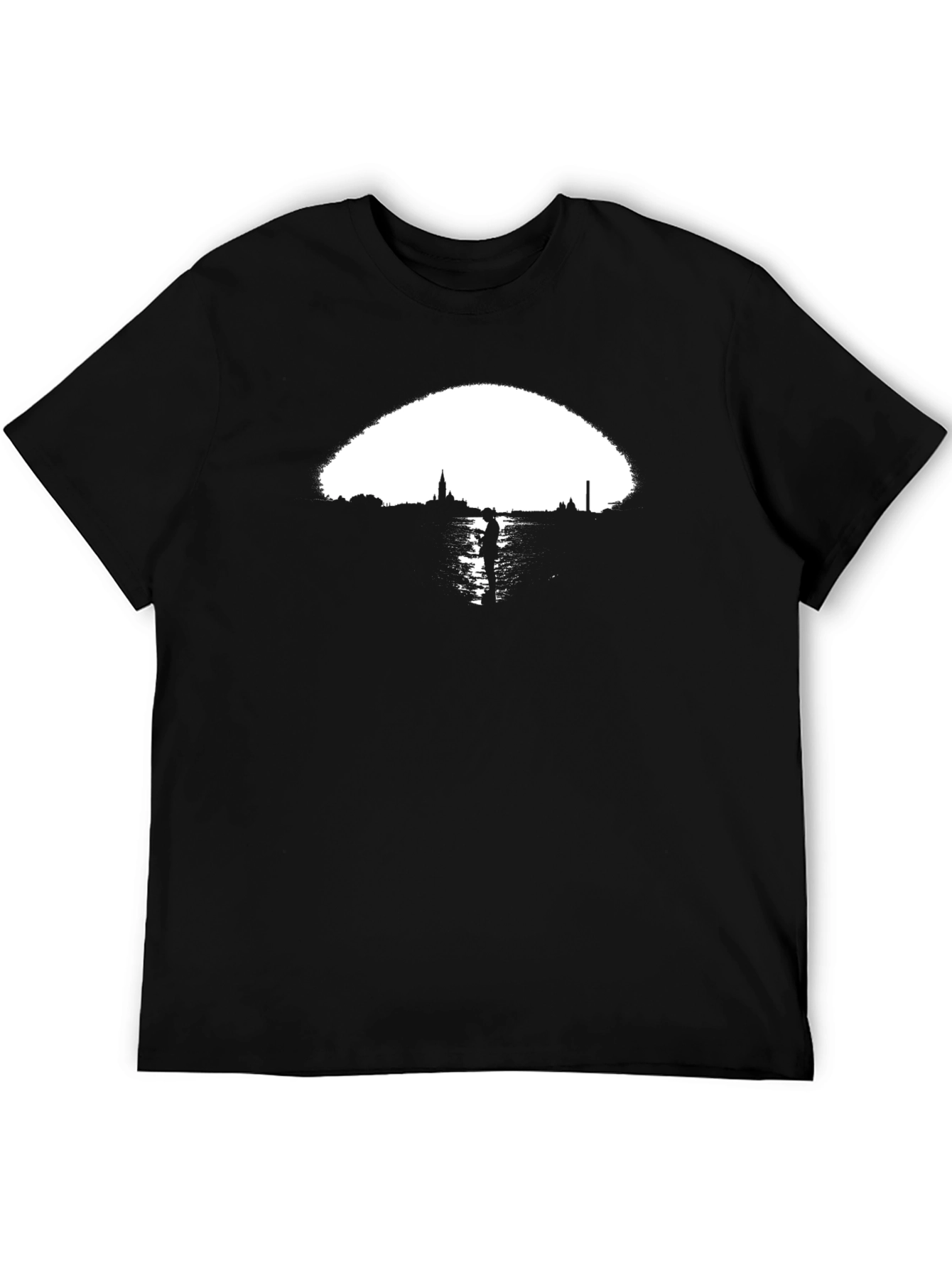 Cityscape Graphic Tee - Black