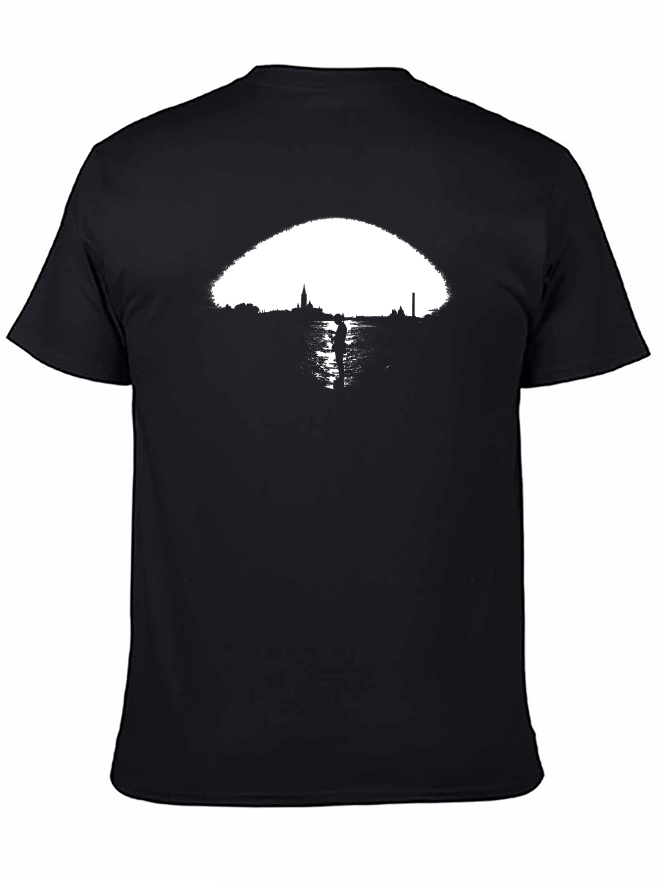 Cityscape Graphic Tee - Black