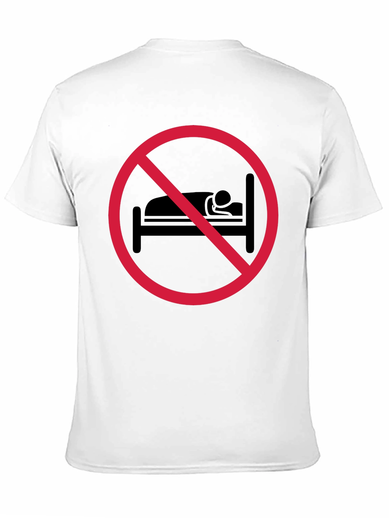 No Sleeping Black T-Shirt