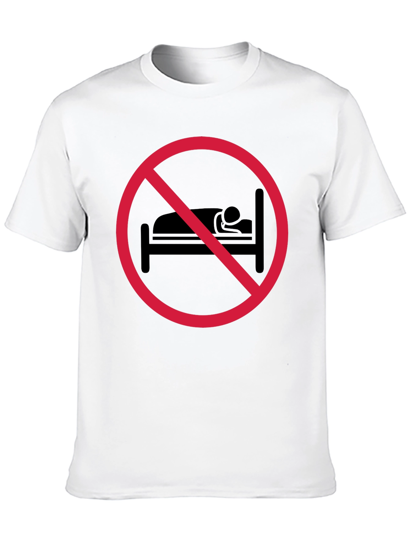 No Sleeping Black T-Shirt