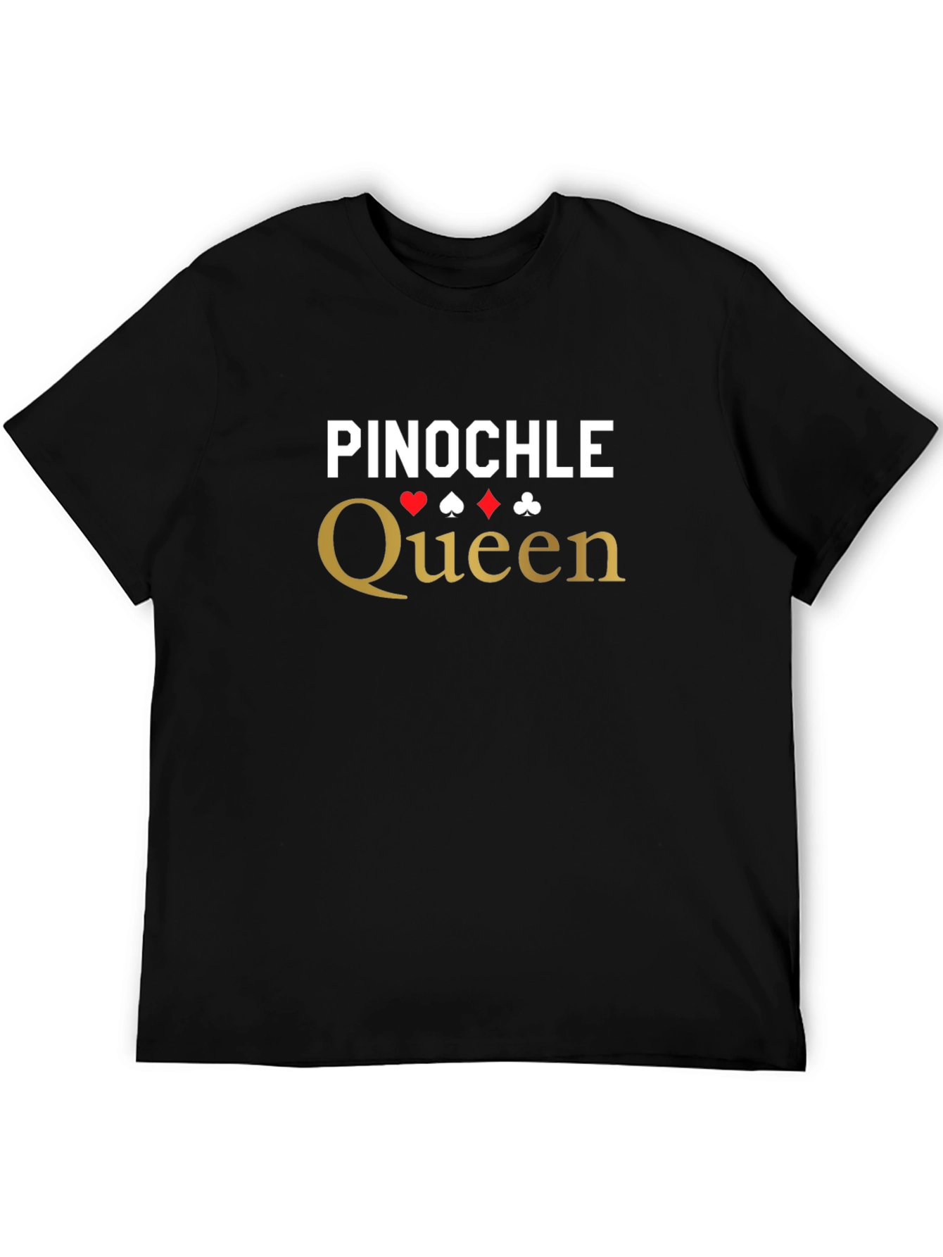 Pinochle Queen Graphic Tee - Card Game T-Shirt
