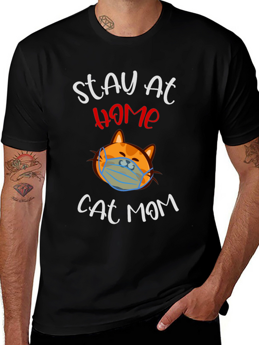 Stay at Home Cat Mom T-Shirt