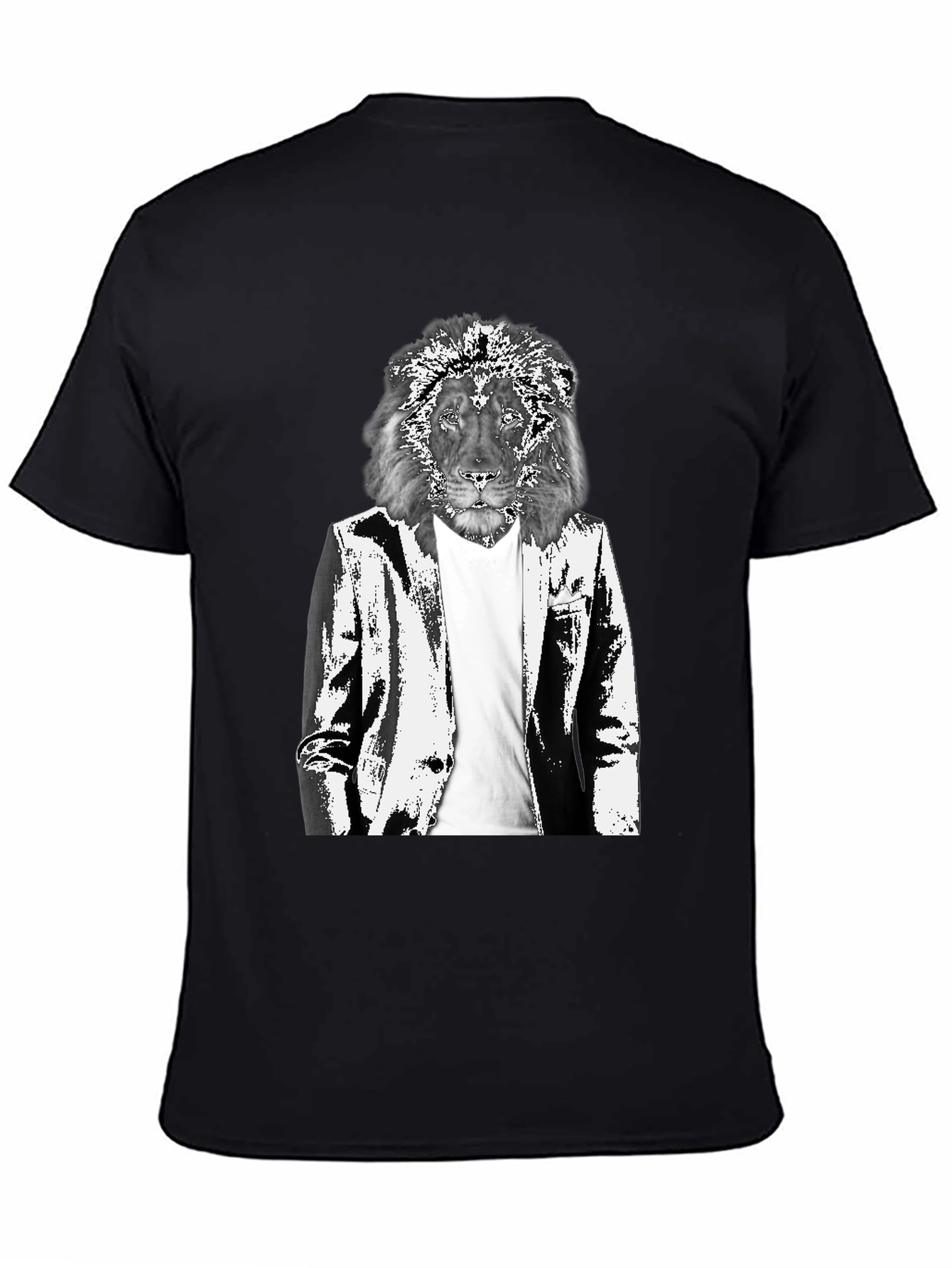 Lion Suit Graphic Tee - Cool Animal Print
