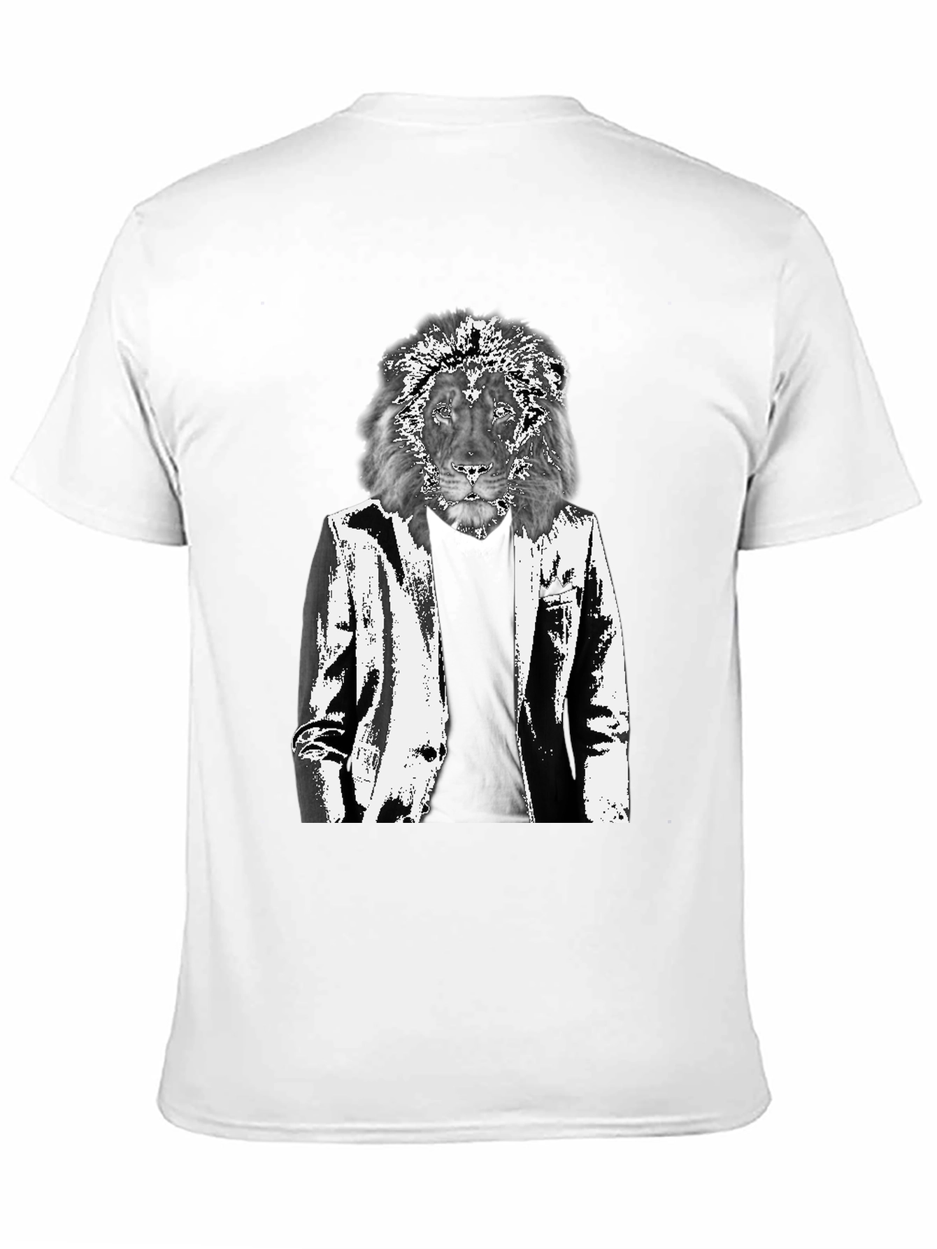 Lion Suit Graphic Tee - Cool Animal Print