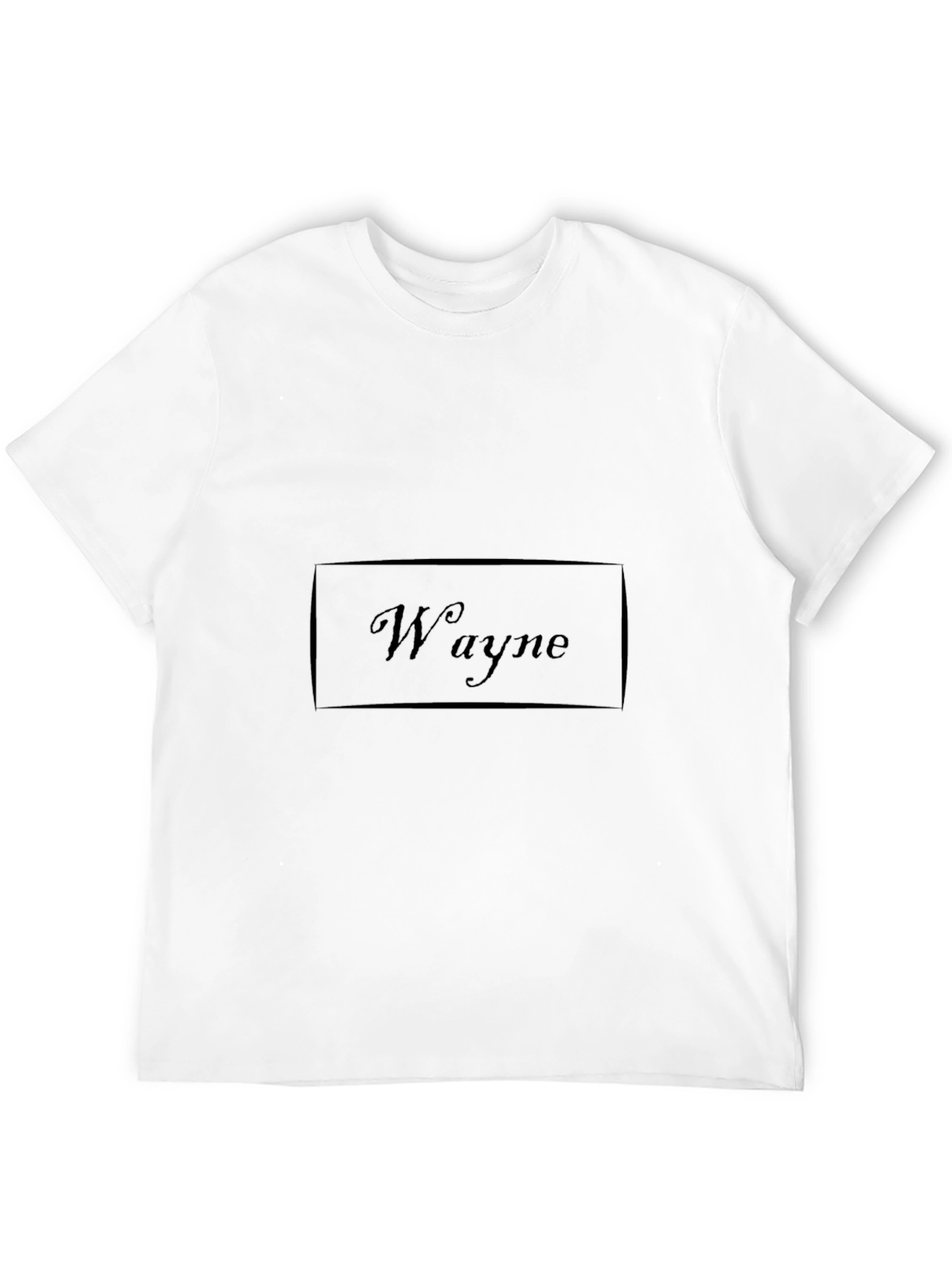 Wayne Graphic Print T-Shirt - Classic Black Tee