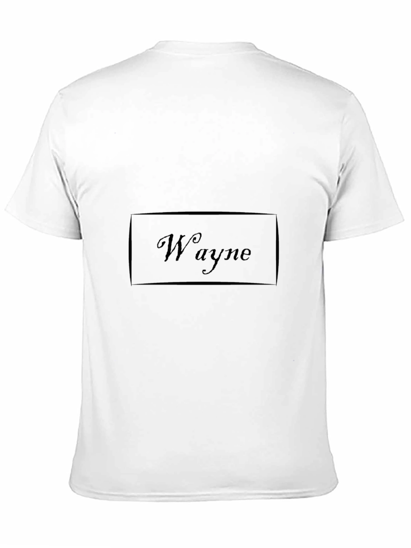 Wayne Graphic Print T-Shirt - Classic Black Tee