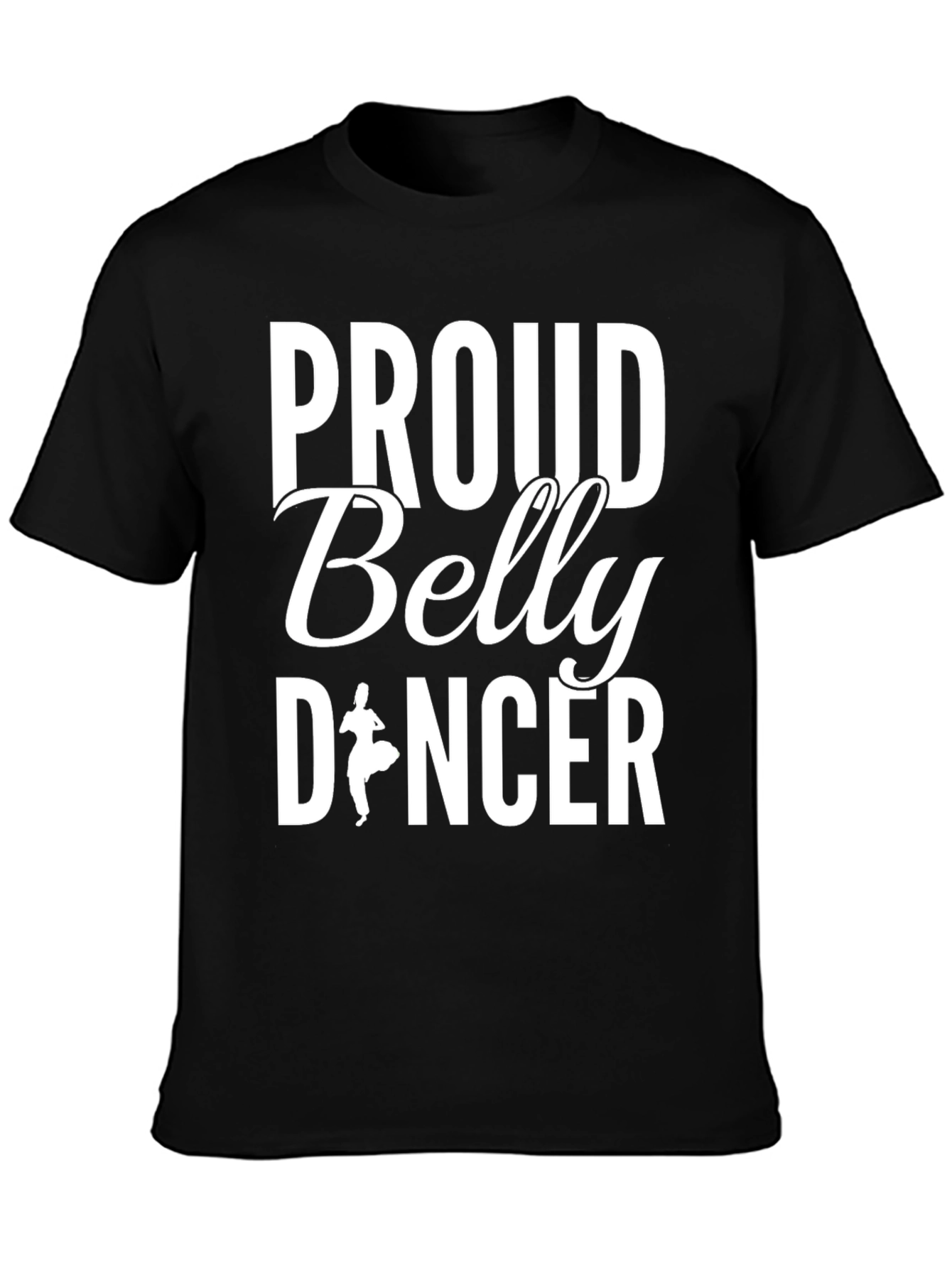 Proud Belly Dancer Graphic Tee - Black