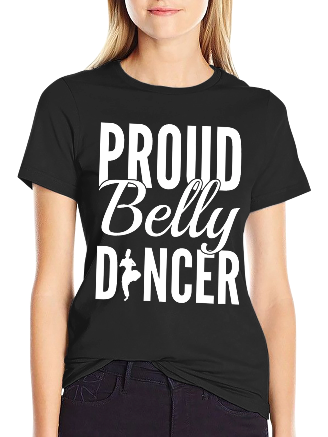 Proud Belly Dancer Graphic Tee - Black