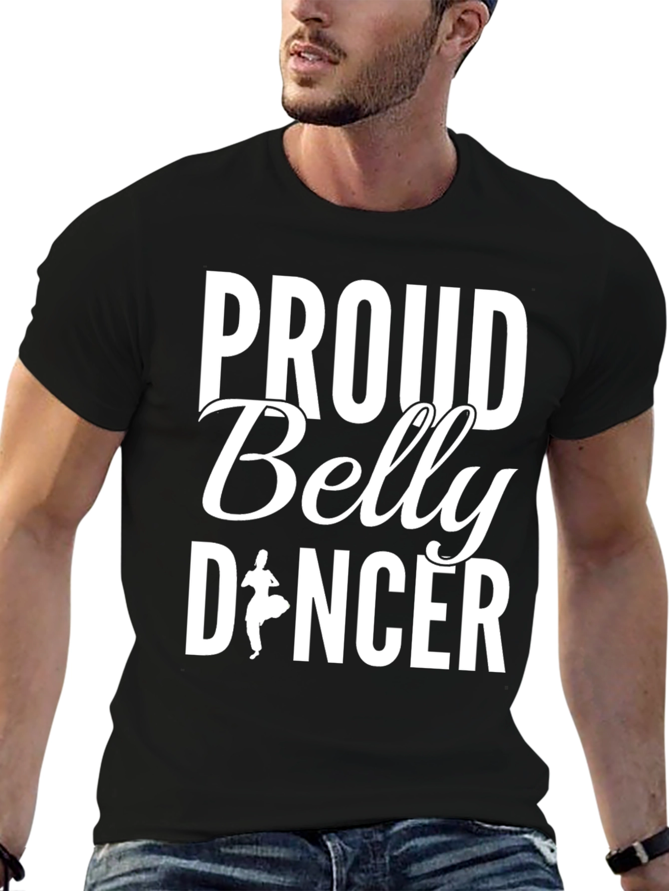 Proud Belly Dancer Graphic Tee - Black
