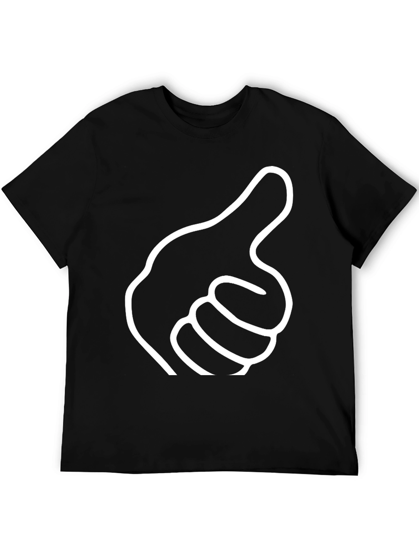 Pointing Hand Black T-Shirt - Novelty Graphic Tee