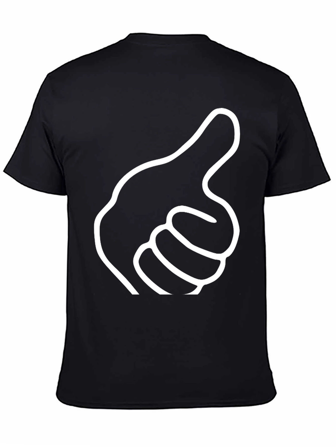 Pointing Hand Black T-Shirt - Novelty Graphic Tee