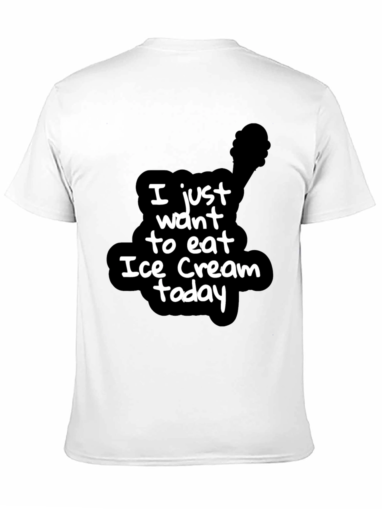 Ice Cream Today Black Graphic Tee