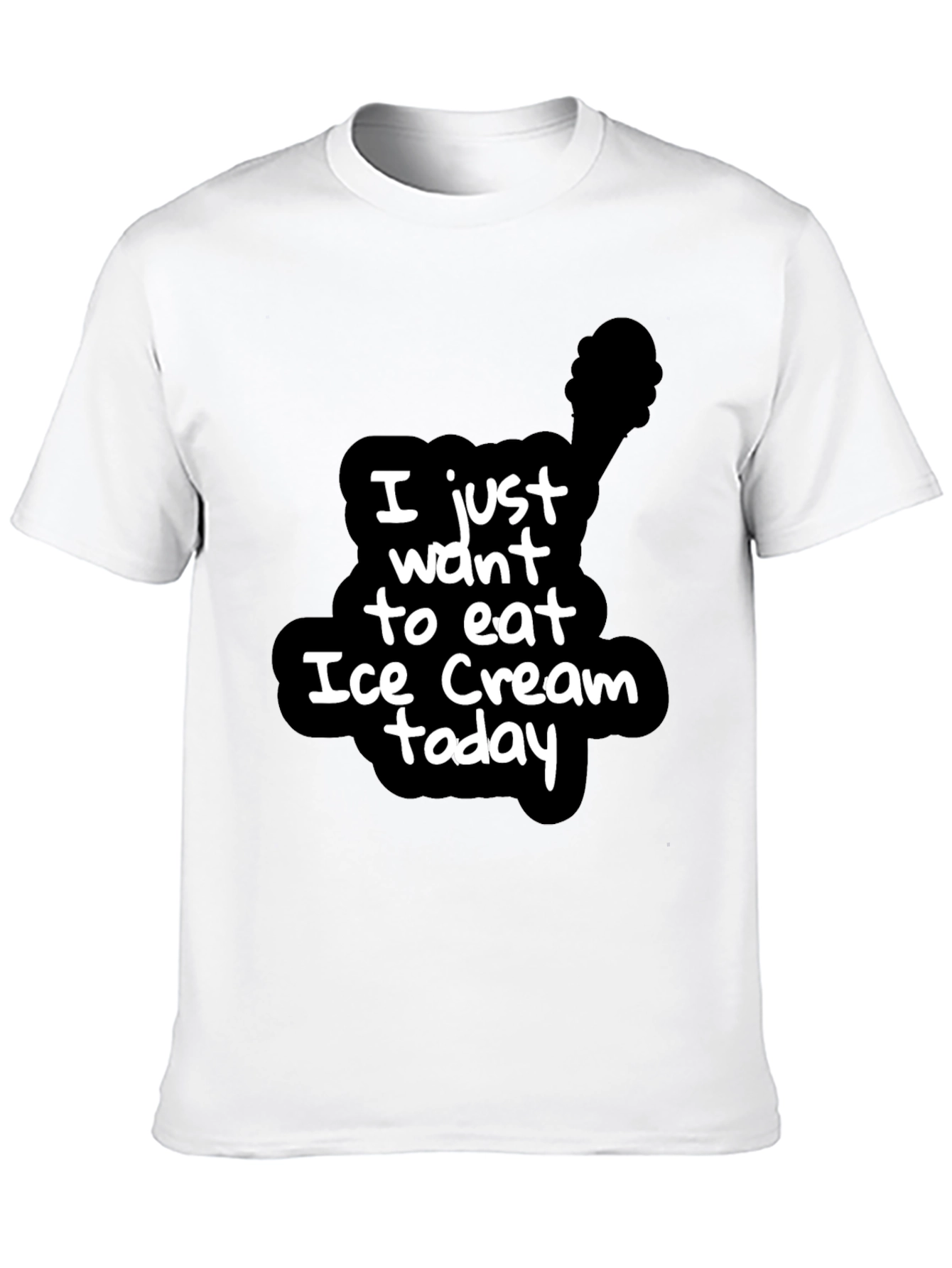 Ice Cream Today Black Graphic Tee