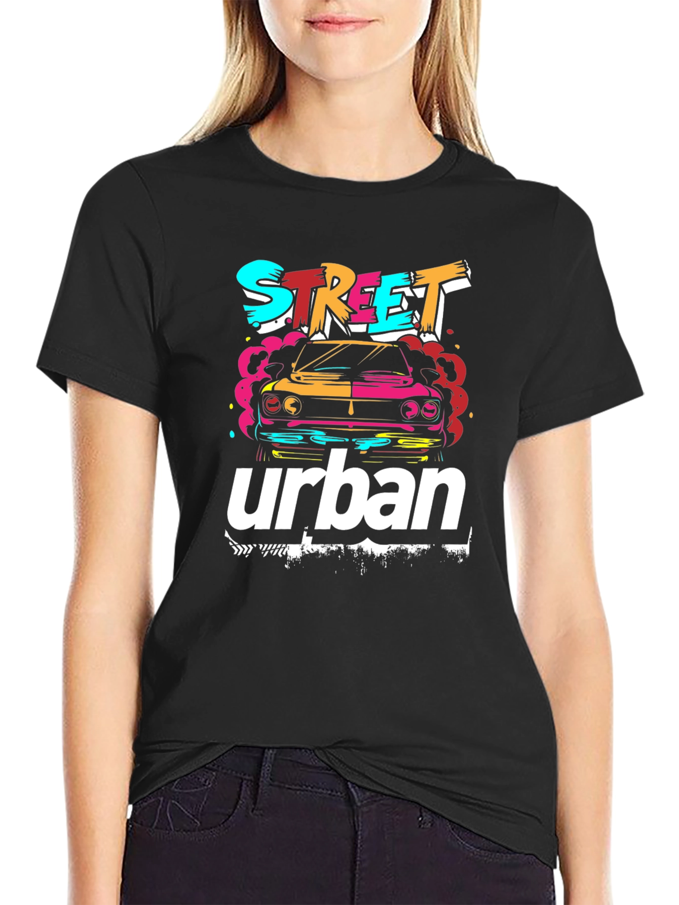 Street Urban Car Graphic T-Shirt