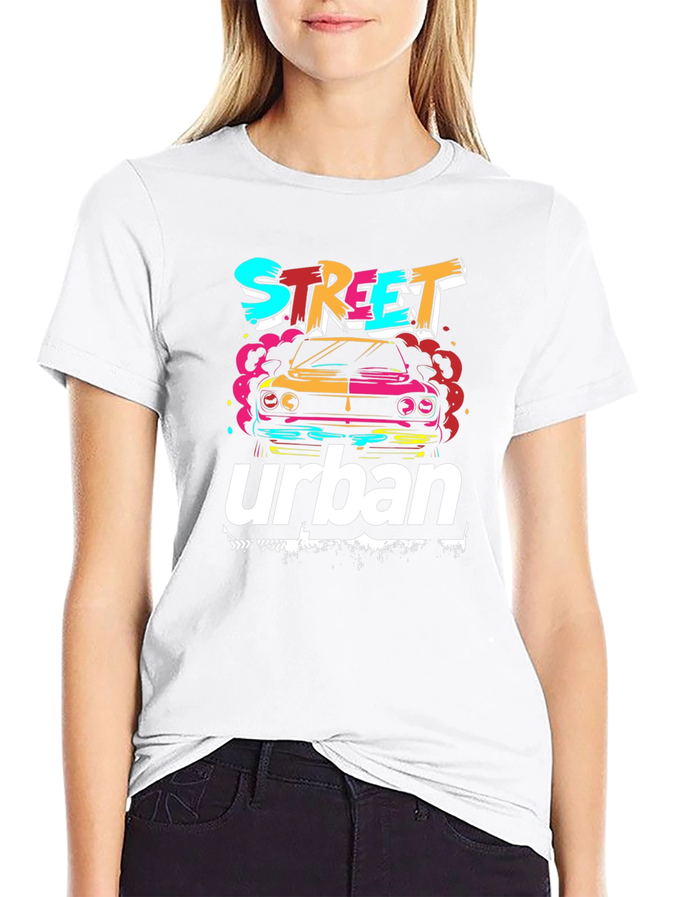 Street Urban Car Graphic T-Shirt