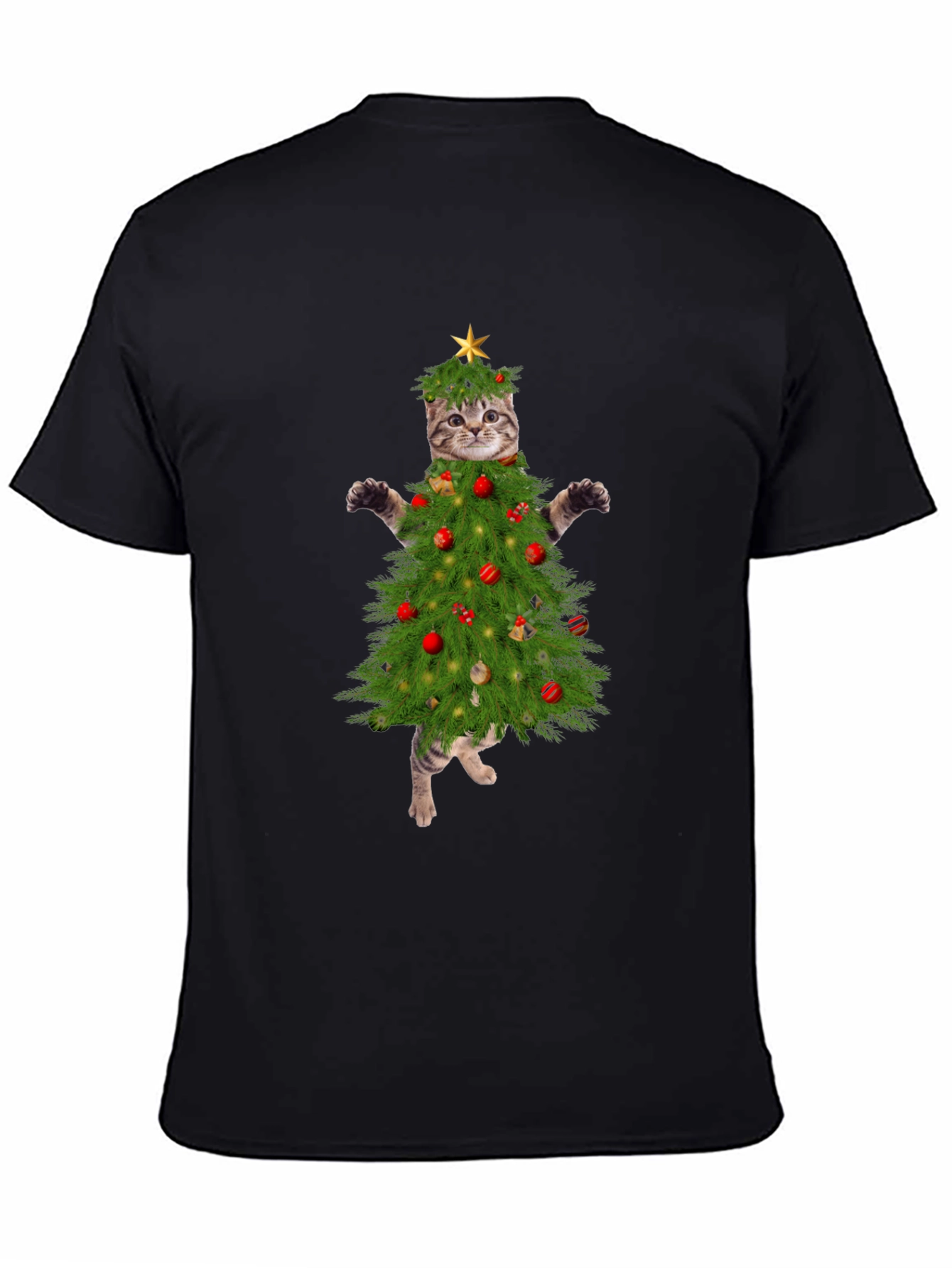 Christmas Cat Tree T-Shirt - Holiday Apparel