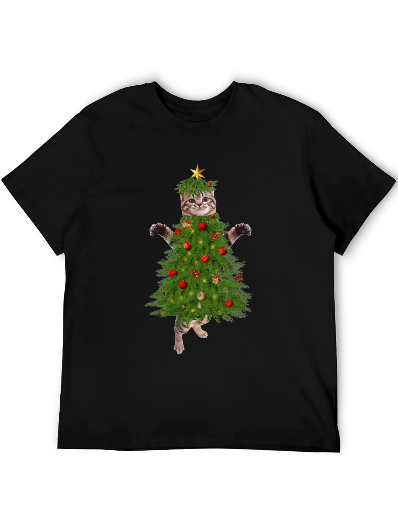 Christmas Cat Tree T-Shirt - Holiday Apparel