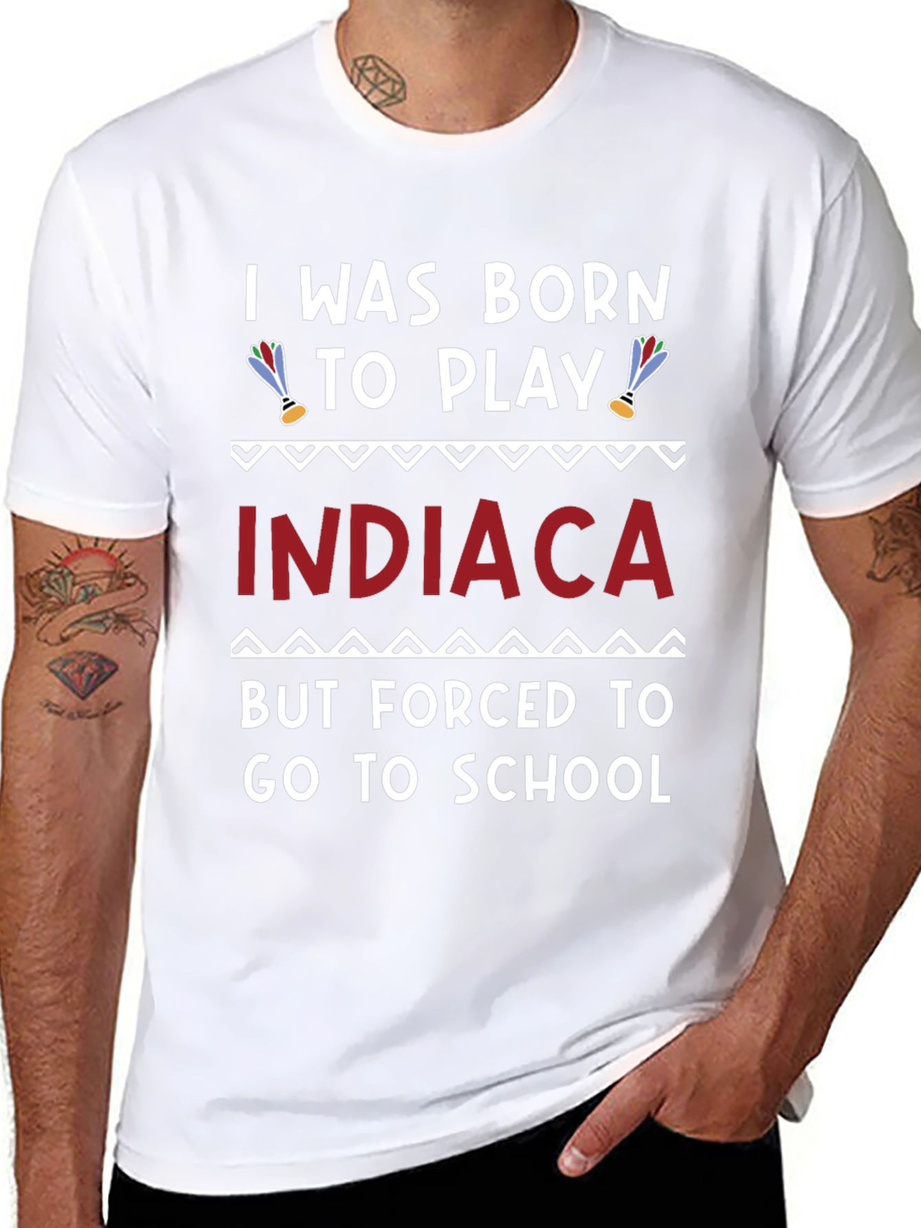 Born to Play Indiaca T-Shirt