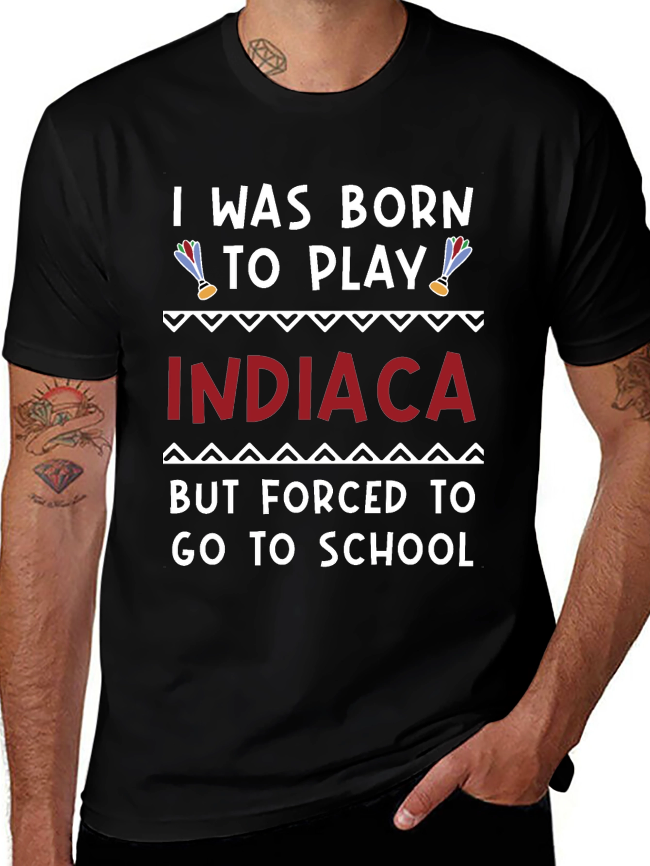 Born to Play Indiaca T-Shirt
