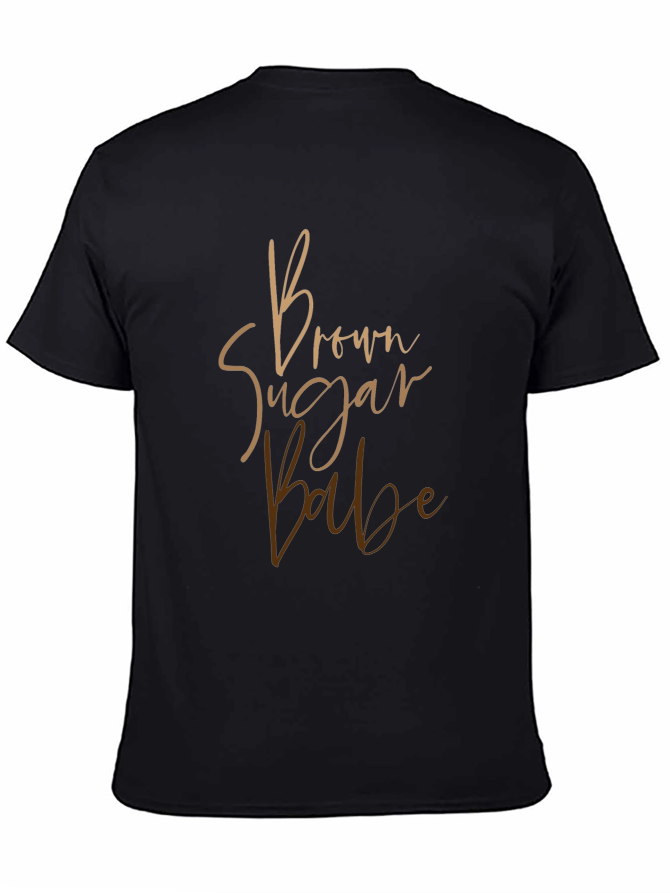 Brown Sugar Babe Black T-Shirt
