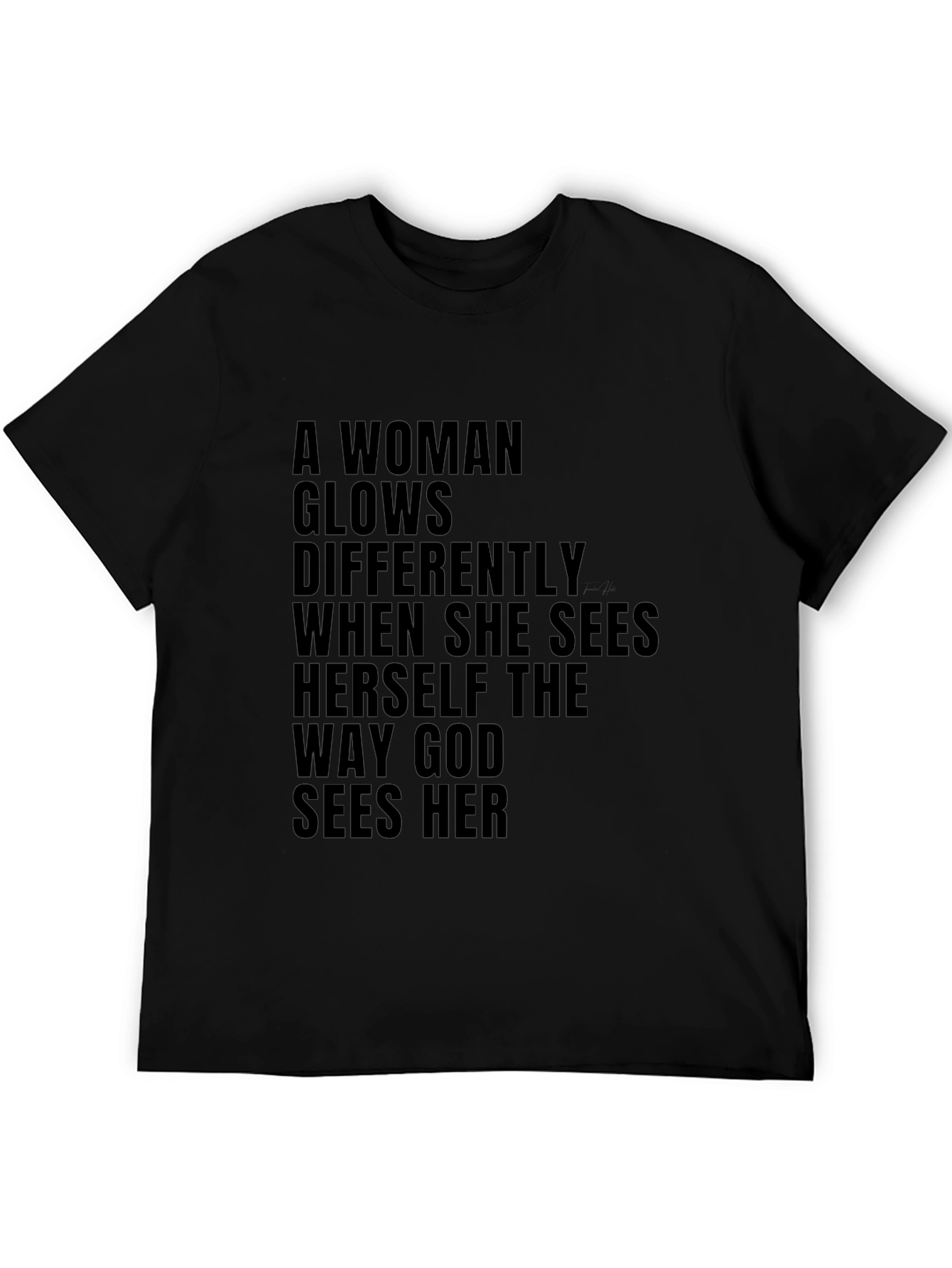 Inspirational Womens T-Shirt God Sees Her