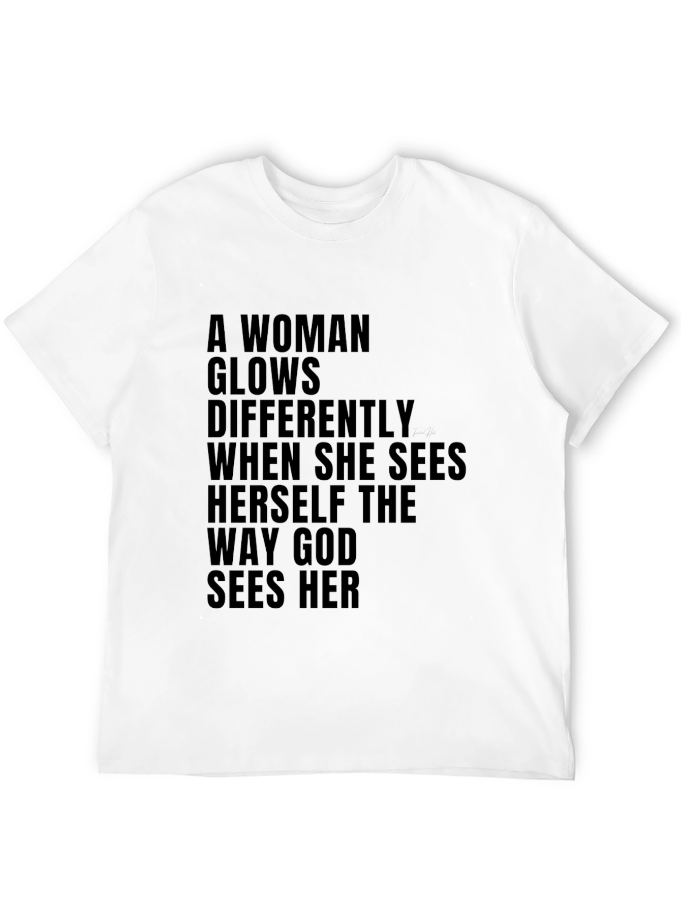 Inspirational Womens T-Shirt God Sees Her