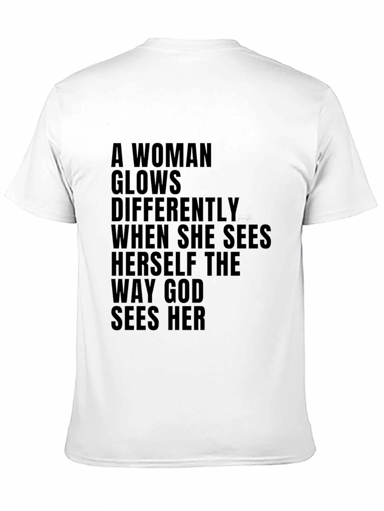 Inspirational Womens T-Shirt God Sees Her
