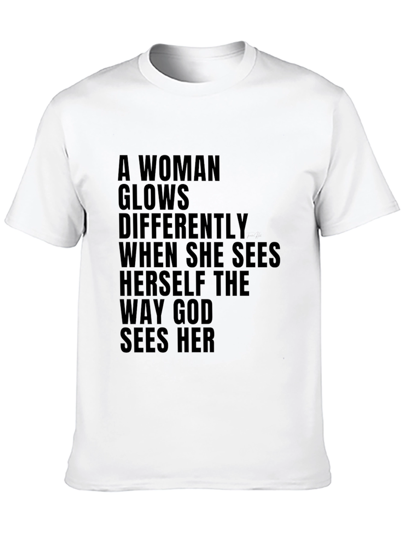 Inspirational Womens T-Shirt God Sees Her