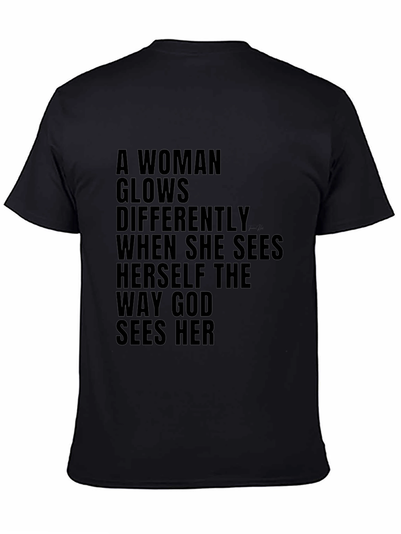 Inspirational Womens T-Shirt God Sees Her