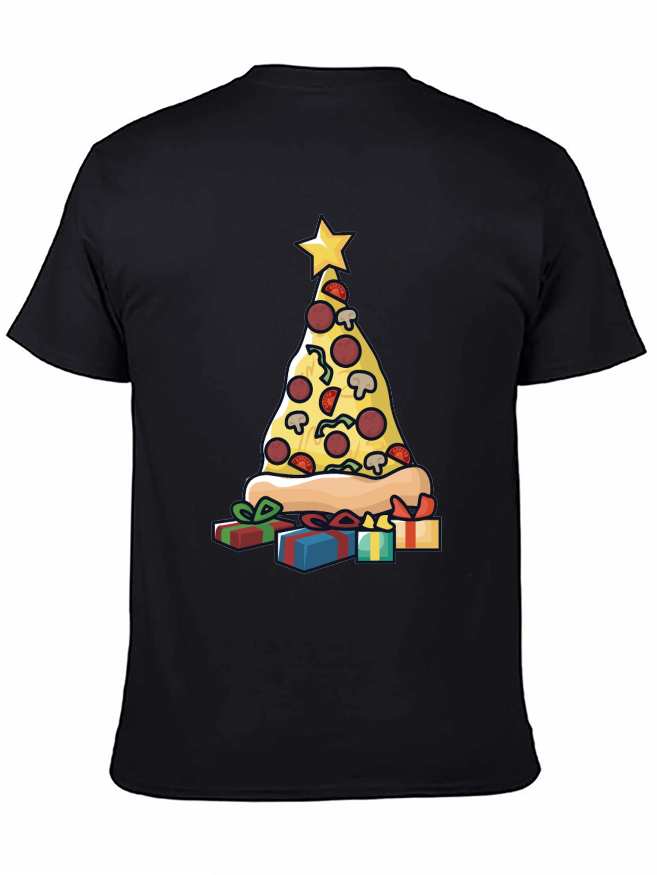 Pizza Christmas Tree T-Shirt - Holiday Fun