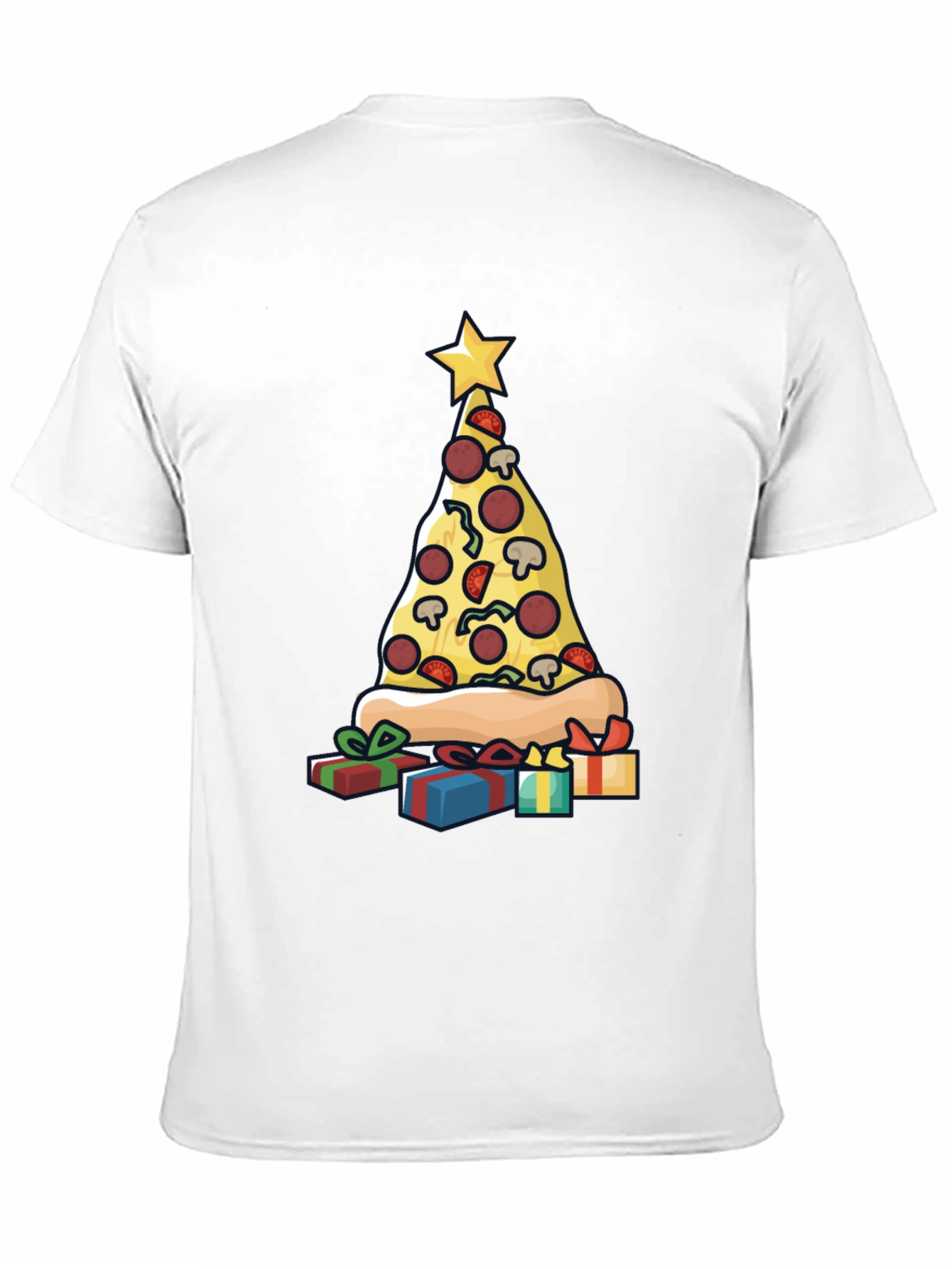 Pizza Christmas Tree T-Shirt - Holiday Fun