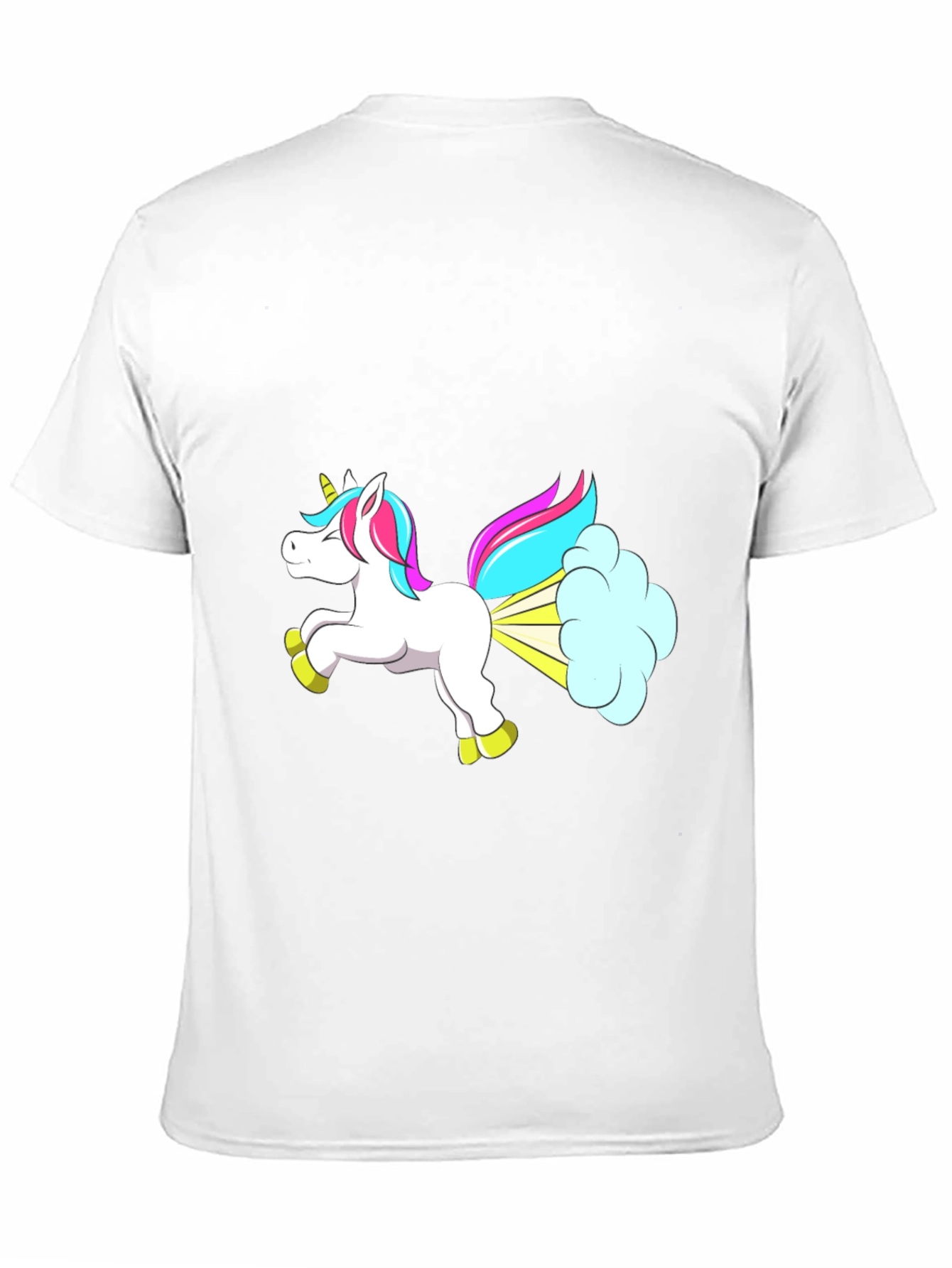 Funny Unicorn Farting Graphic T-Shirt