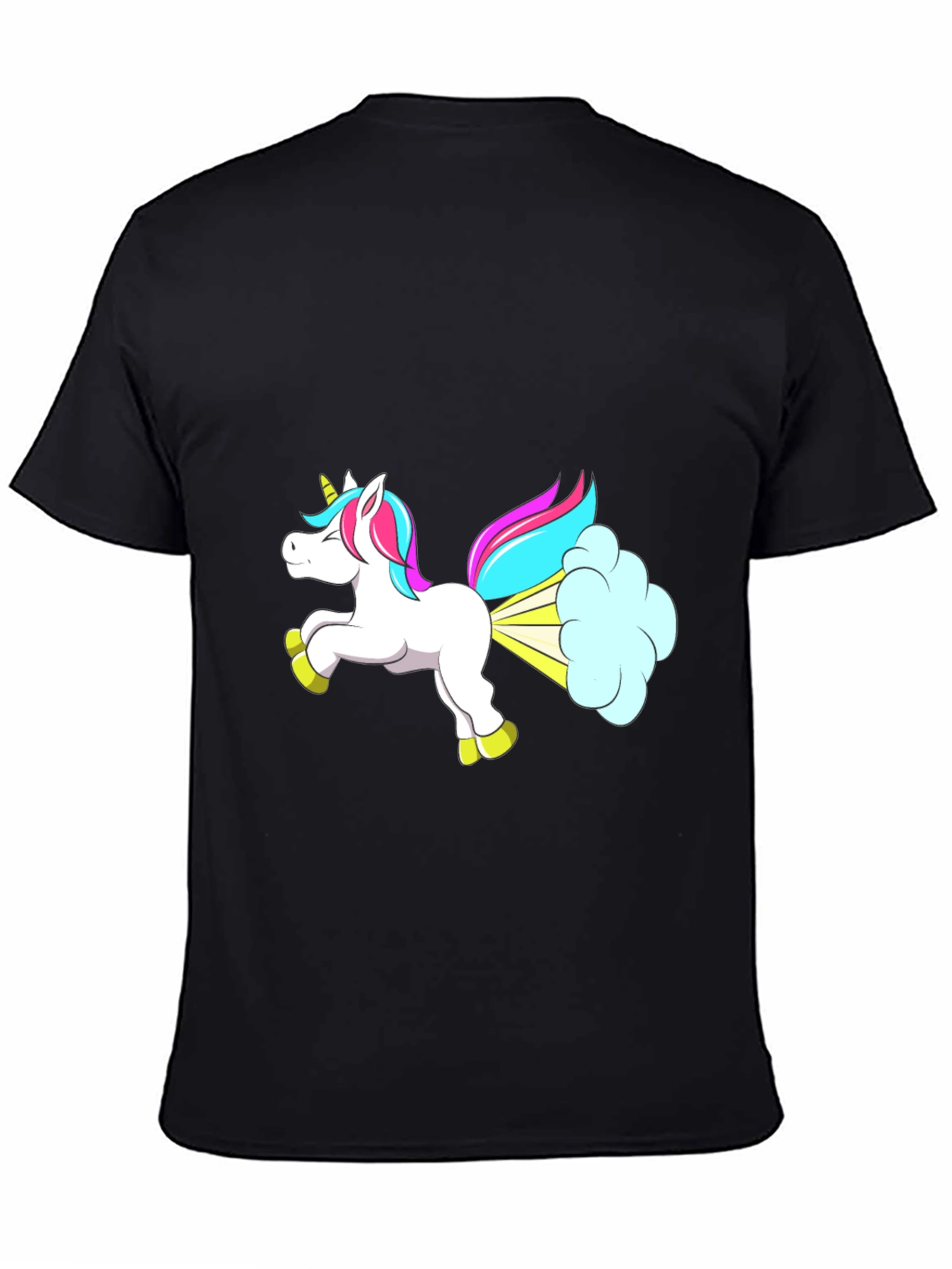 Funny Unicorn Farting Graphic T-Shirt