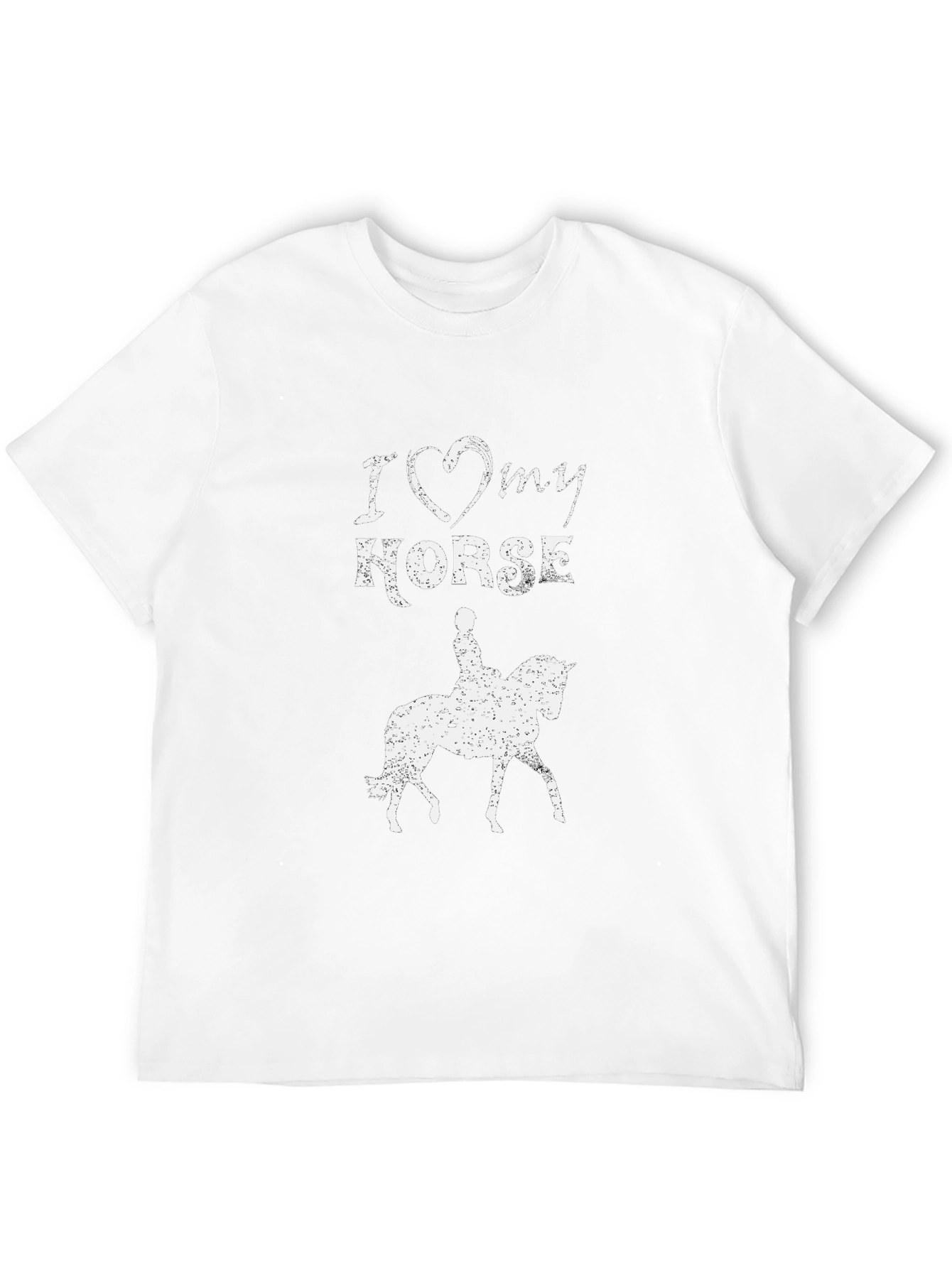 I Love My Horse T-Shirt Equestrian Riding Gift