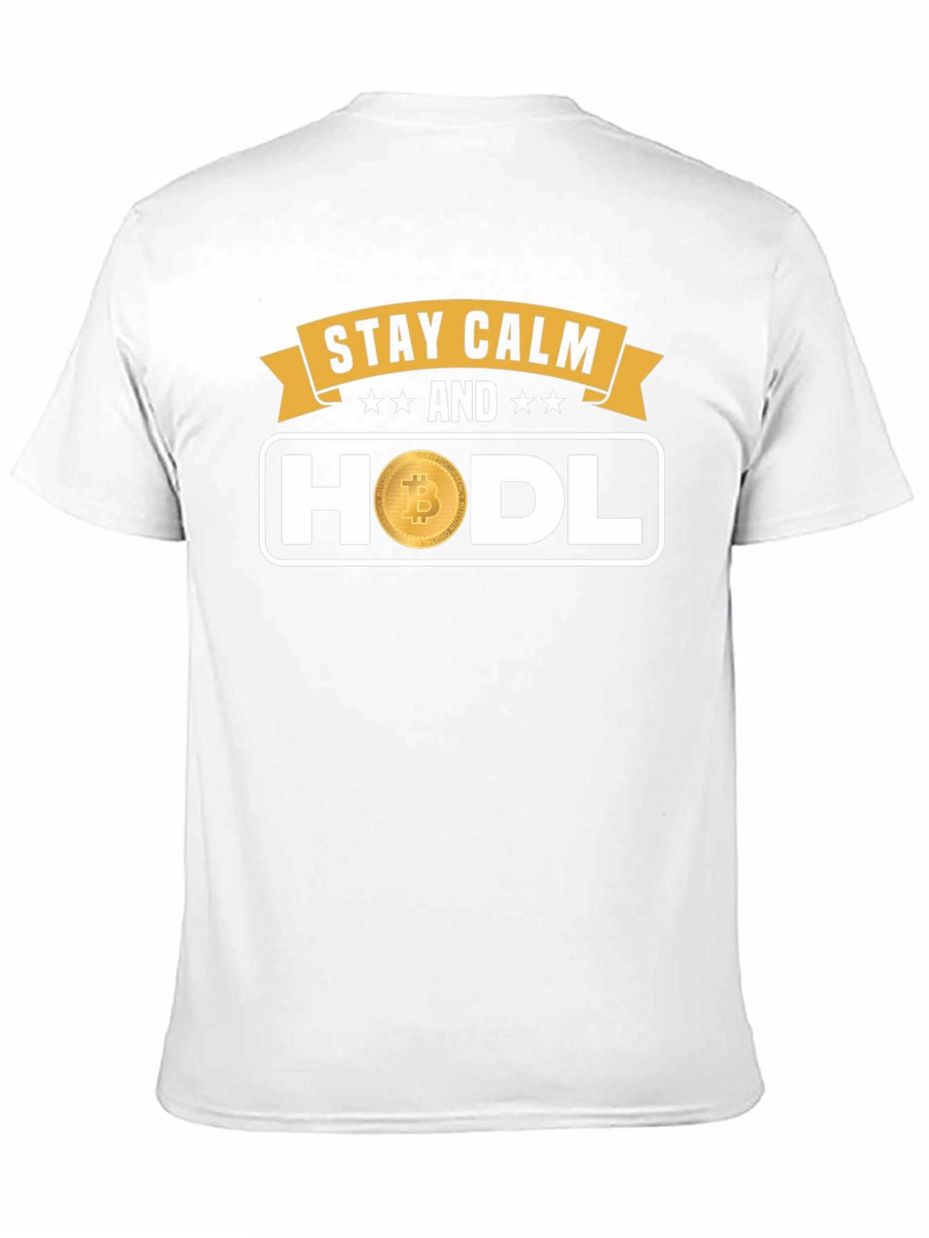 Stay Calm HODL Bitcoin Graphic T-Shirt