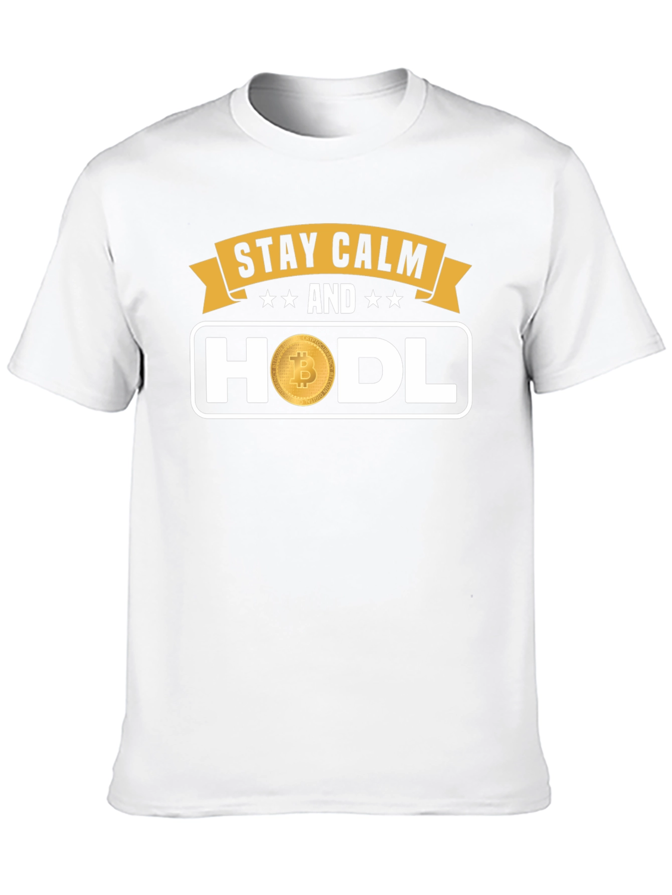 Stay Calm HODL Bitcoin Graphic T-Shirt