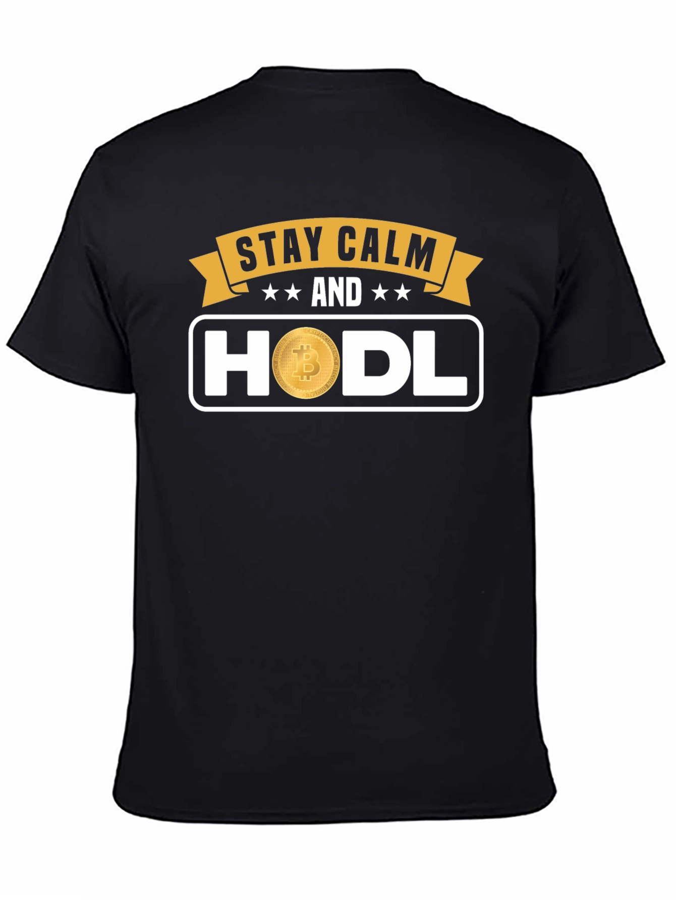 Stay Calm HODL Bitcoin Graphic T-Shirt