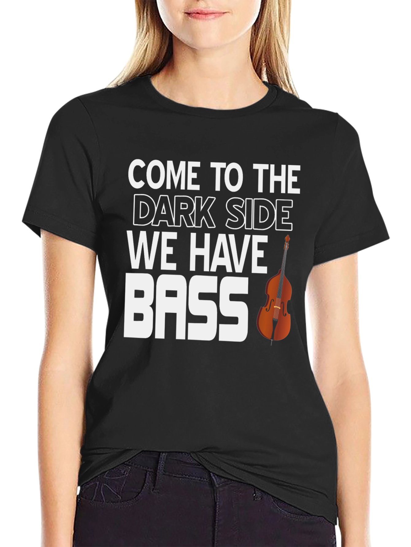Dark Side Bass T-Shirt - Funny Music Tee