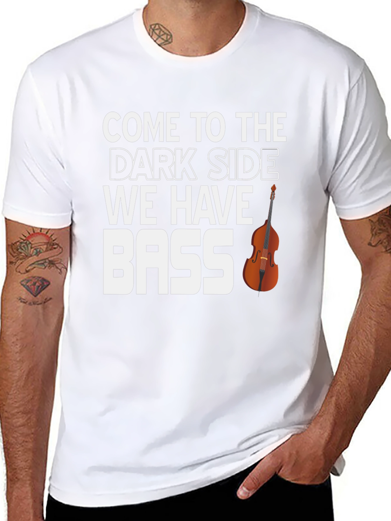 Dark Side Bass T-Shirt - Funny Music Tee