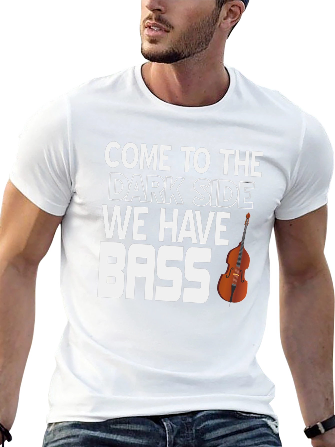 Dark Side Bass T-Shirt - Funny Music Tee