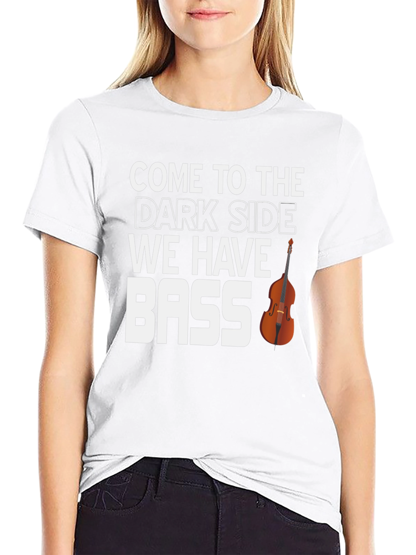 Dark Side Bass T-Shirt - Funny Music Tee