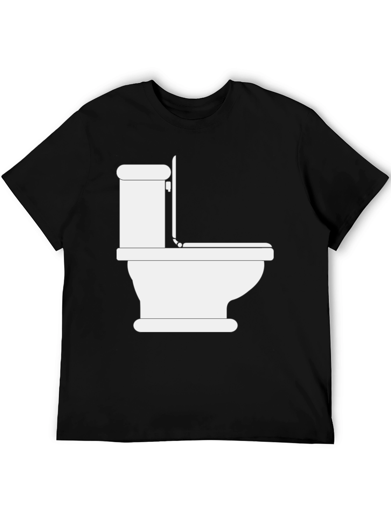 Toilet Humor T-Shirt - Black Cotton Tee